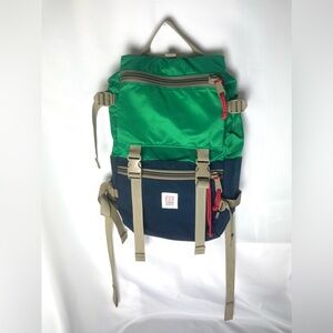 Topo Designs Classic Rover Pack Backpack in Kelly/Navy